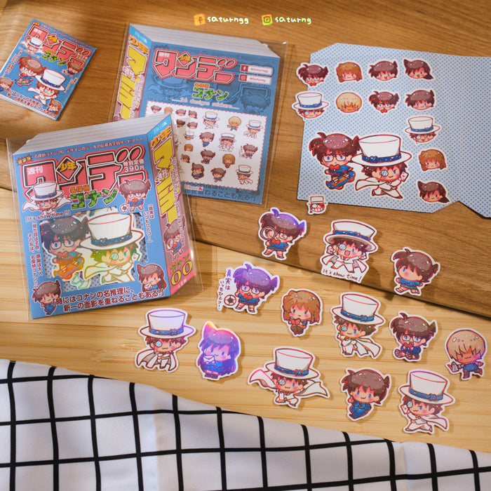 Detective Conan Holographic Sticker Pack