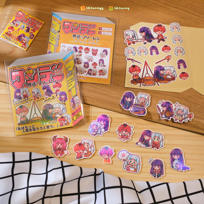 Frieren's party Holographic Sticker Pack
