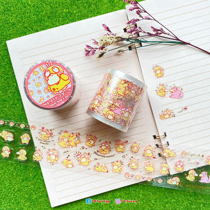 Psyduck Foil-stamped Die-cut PET Tape
