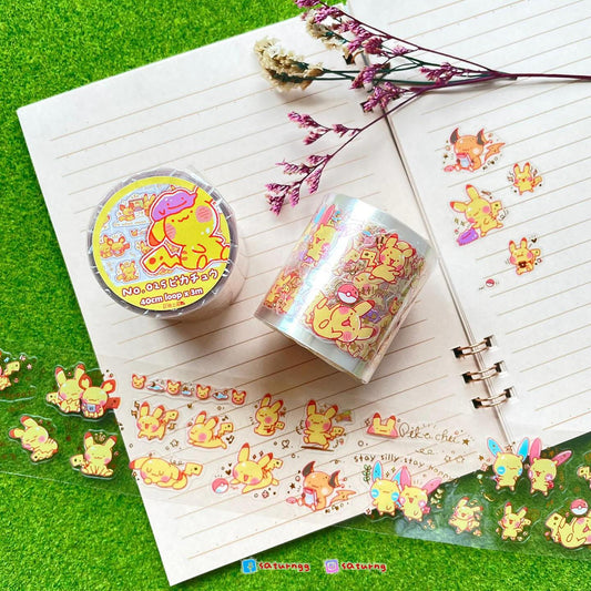 Pikachu Foil-stamped Die-cut PET Tape