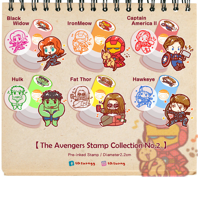 The Avengers Pre inked Stamp No.2